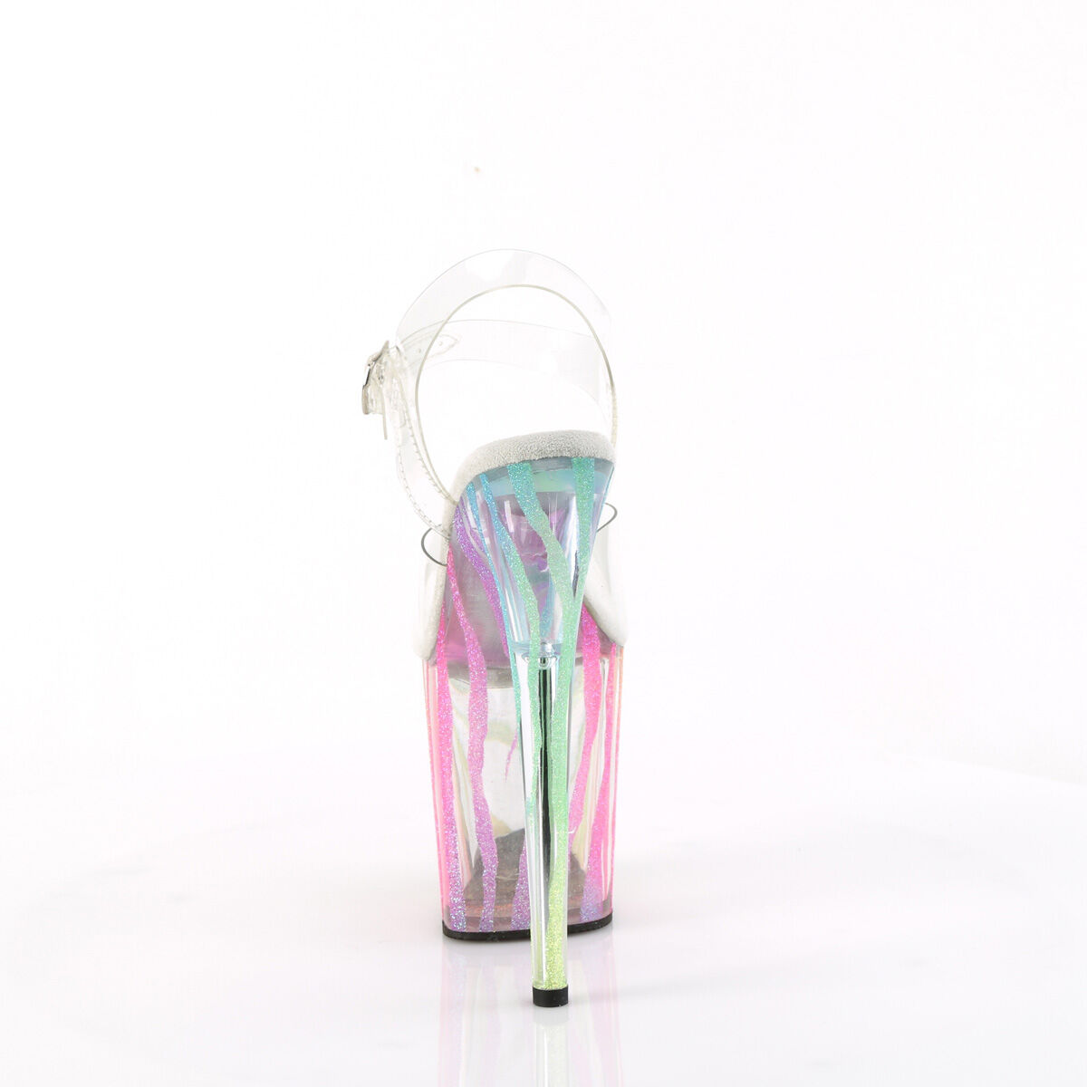 Pleaser FLAMINGO-808RG-03 Damen Sandale Transparent  EU 36
