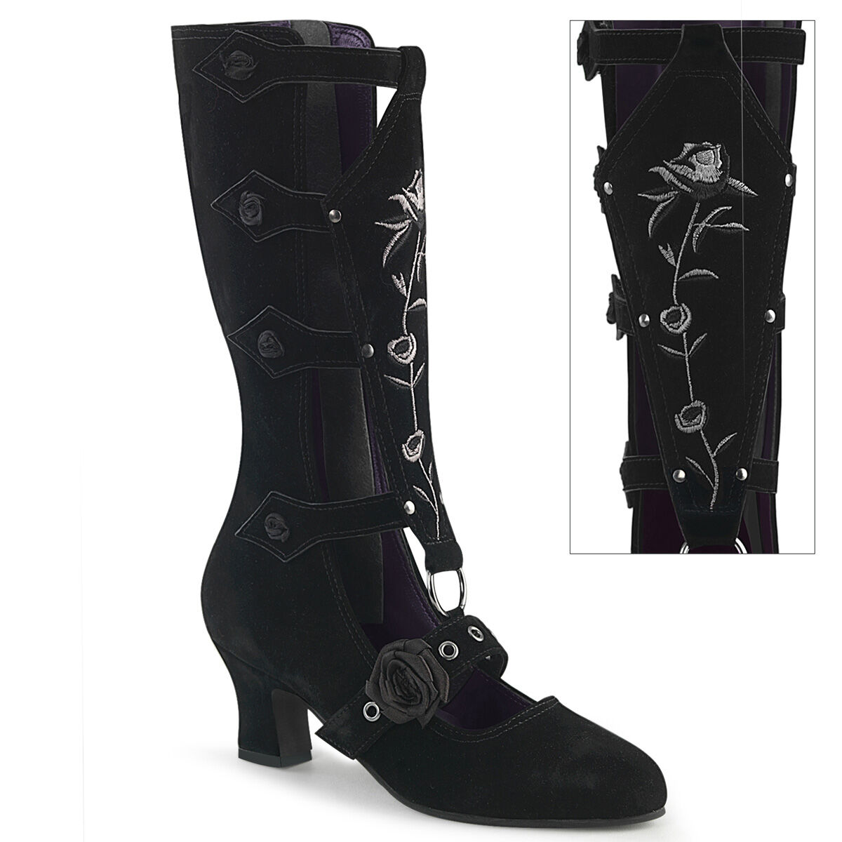 DemoniaCult WHIMSY-118 Damen Stiefel Schwarz  EU 37