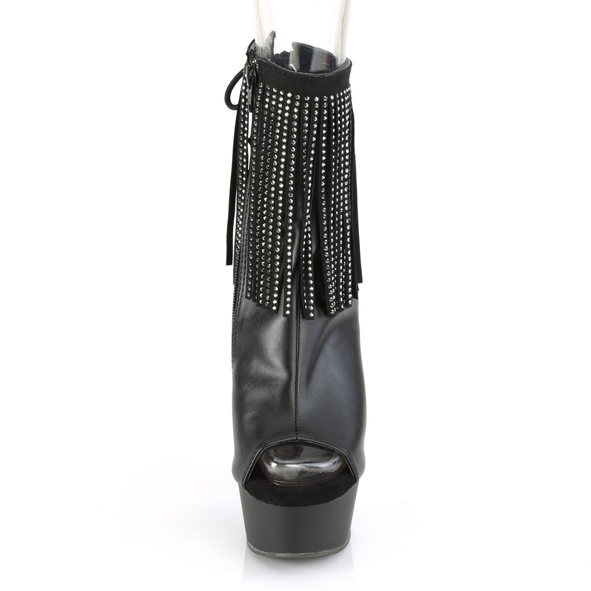Pleaser DELIGHT-1018RSF Damen Stiefelette Schwarz  EU 43