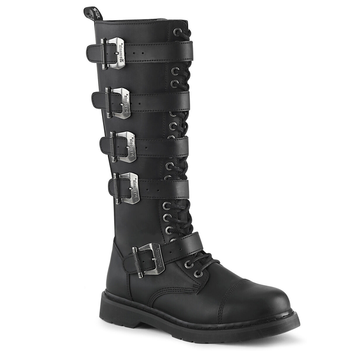 DemoniaCult BOLT-425 Unisex Stiefel Schwarz