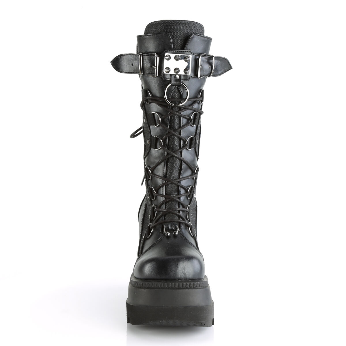 DemoniaCult SHAKER-70 Damen Stiefel Schwarz  EU 35