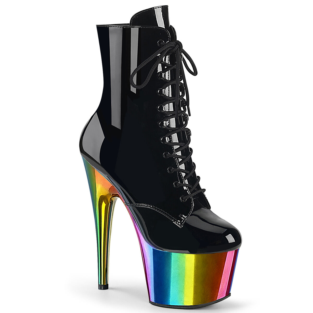 Pleaser ADORE-1020RC Damen Stiefelette Schwarz