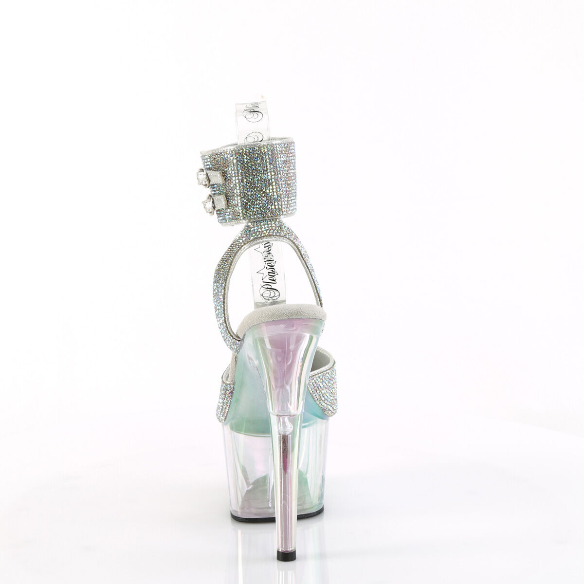 Pleaser ADORE-791HTRS Damen Sandale Silber  EU 36