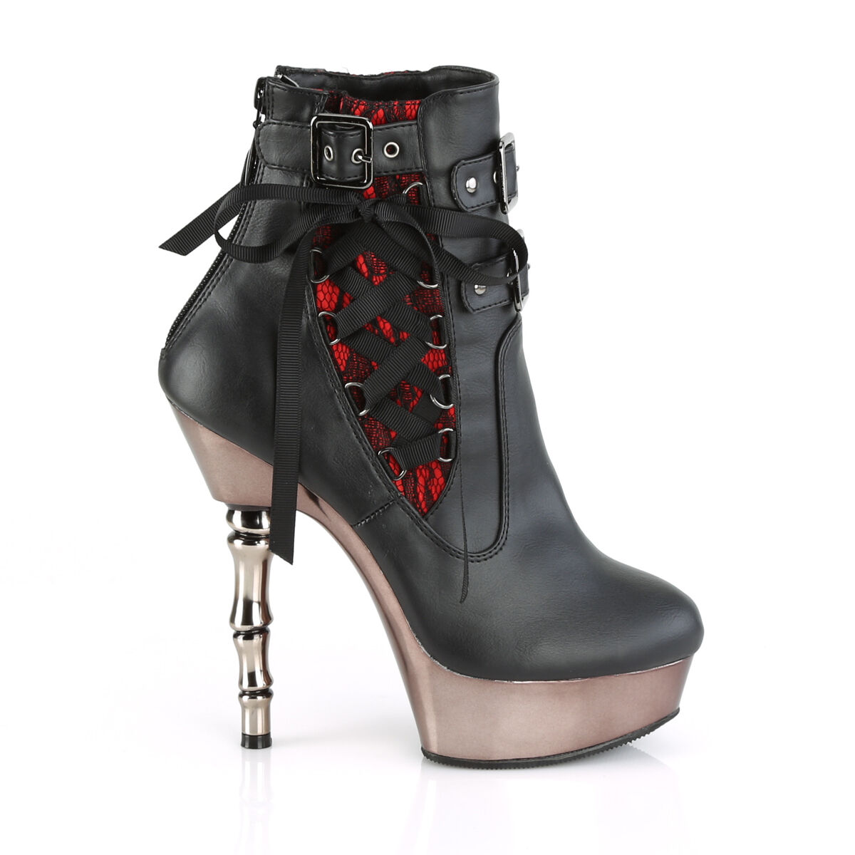 DemoniaCult MUERTO-1030 Midi Stiefel Schwarz Kunstleder - Chrom EU 35, Bekleidung, Schuhwerk, Hoher Absatz, Schuh, Bekleidung, Schuhwerk, Hoher Absatz, Schuh, Bekleidung, Schuhwerk, Hoher Absatz, Schuh, Bekleidung, Schuhwerk, Hoher Absatz, Schuh, Bekleidu