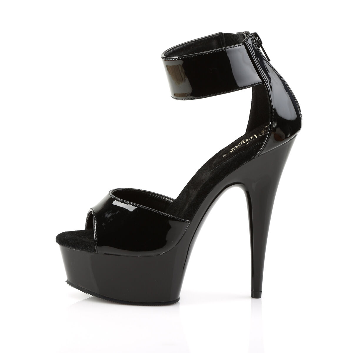 Pleaser DELIGHT-670-3 Damen Sandale Schwarz  EU 35