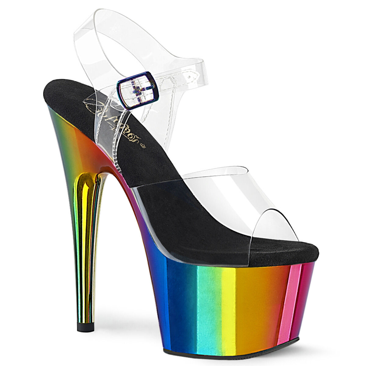 Pleaser ADORE-708RC Damen Sandale Transparent