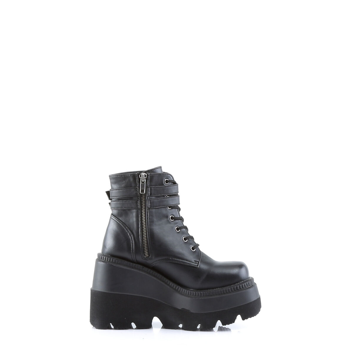 DemoniaCult SHAKER-52 Damen Stiefelette Schwarz Matt EU 40