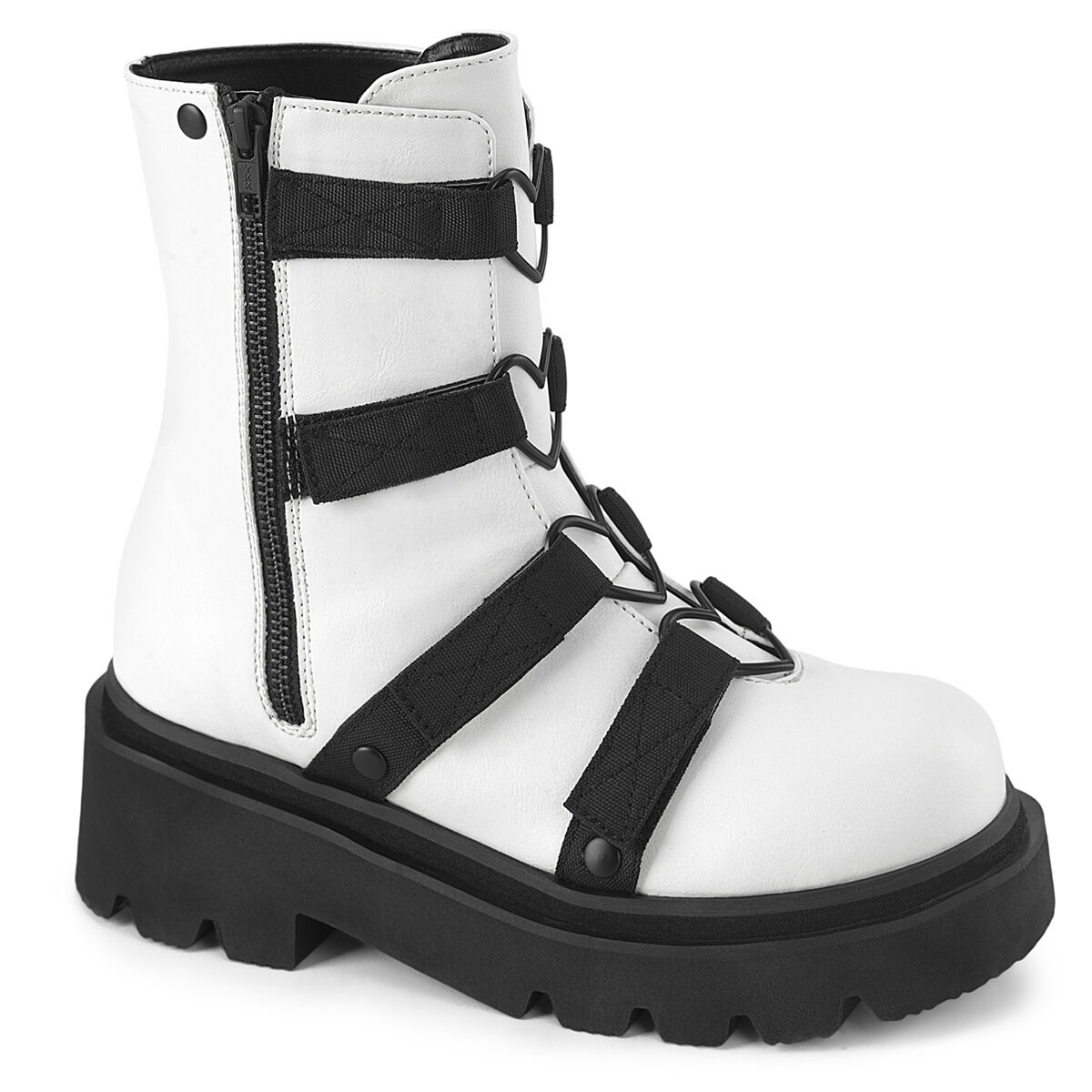 DemoniaCult RENEGADE-50 Damen Stiefelette Weiß  EU 37