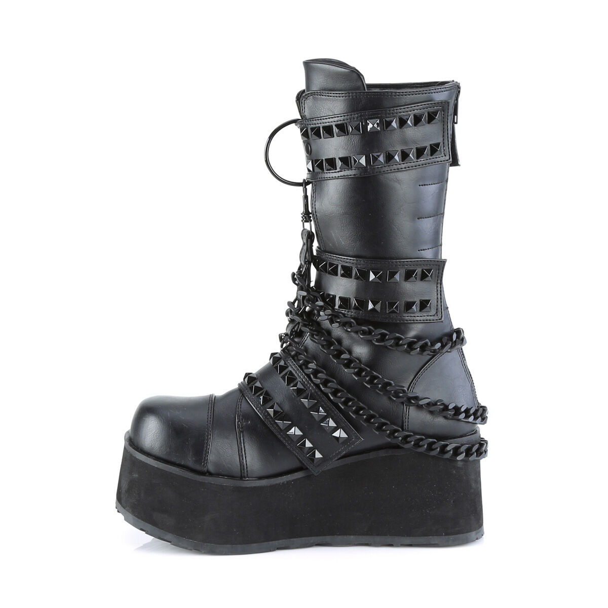 DemoniaCult TRASHVILLE-138 Unisex Stiefel Schwarz  EU 37