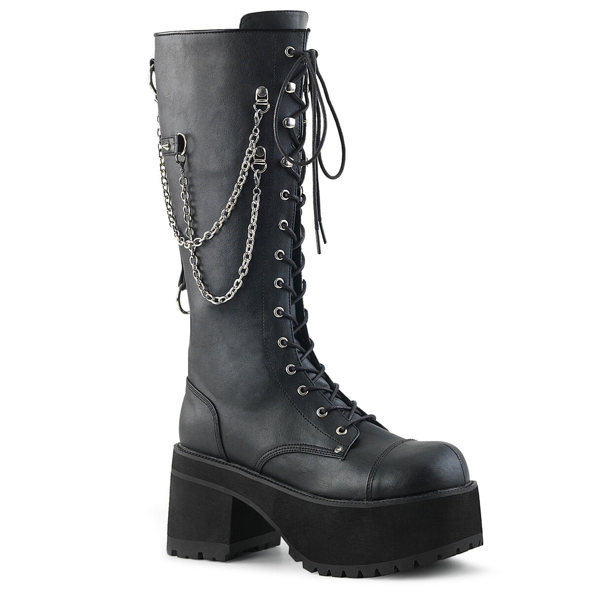 DemoniaCult RANGER-303 Unisex Stiefel Schwarz  EU 40