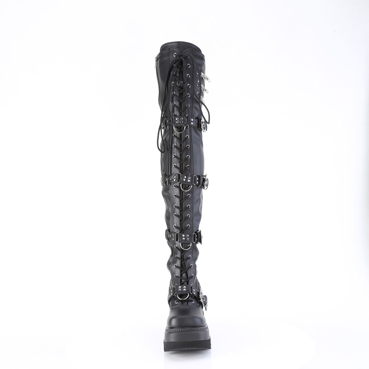DemoniaCult SHAKER-420 Damen Stiefel Schwarz  EU 37