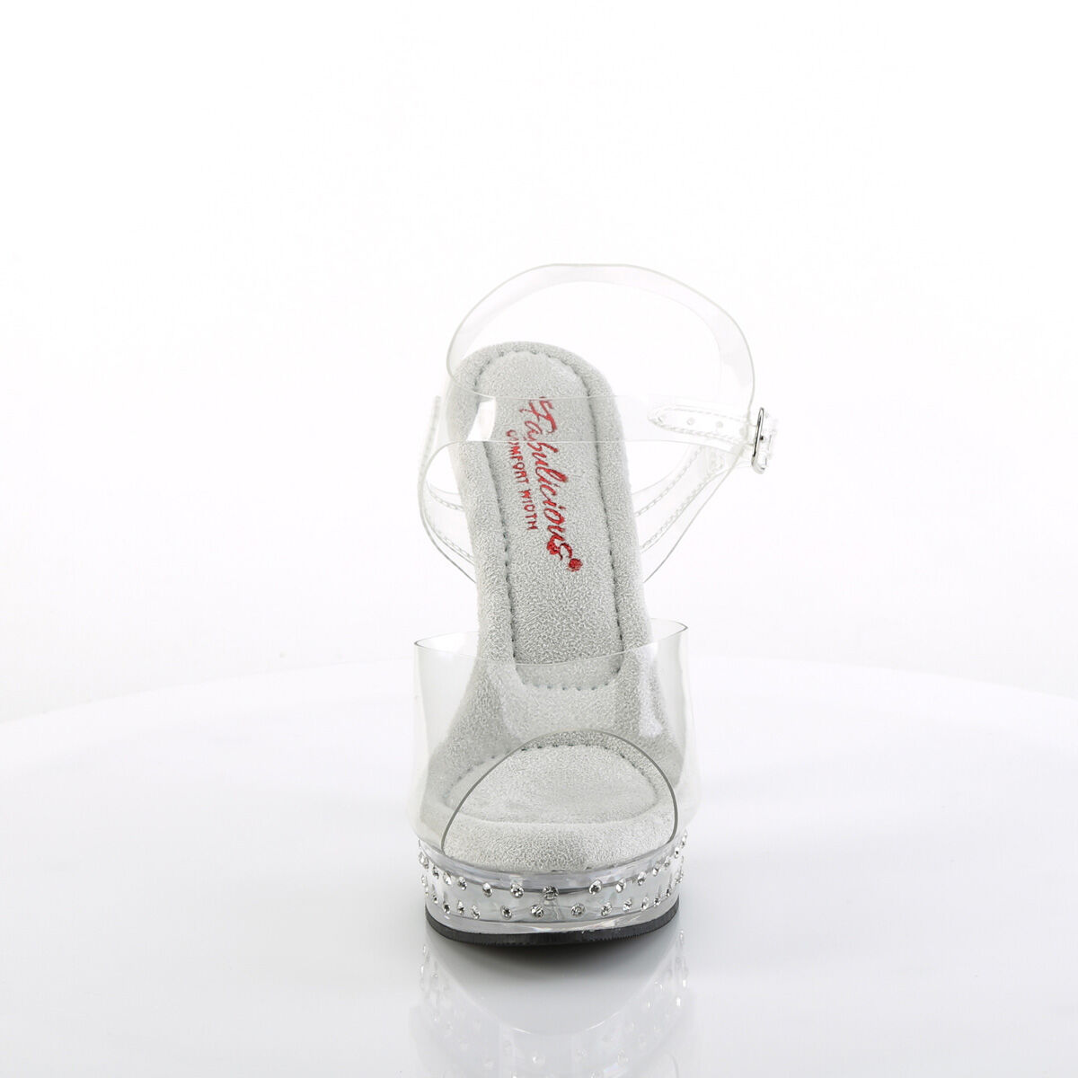 Fabulicious MAJESTY-508SDT Comfort Wide Damen Sandale Transparent  EU 35