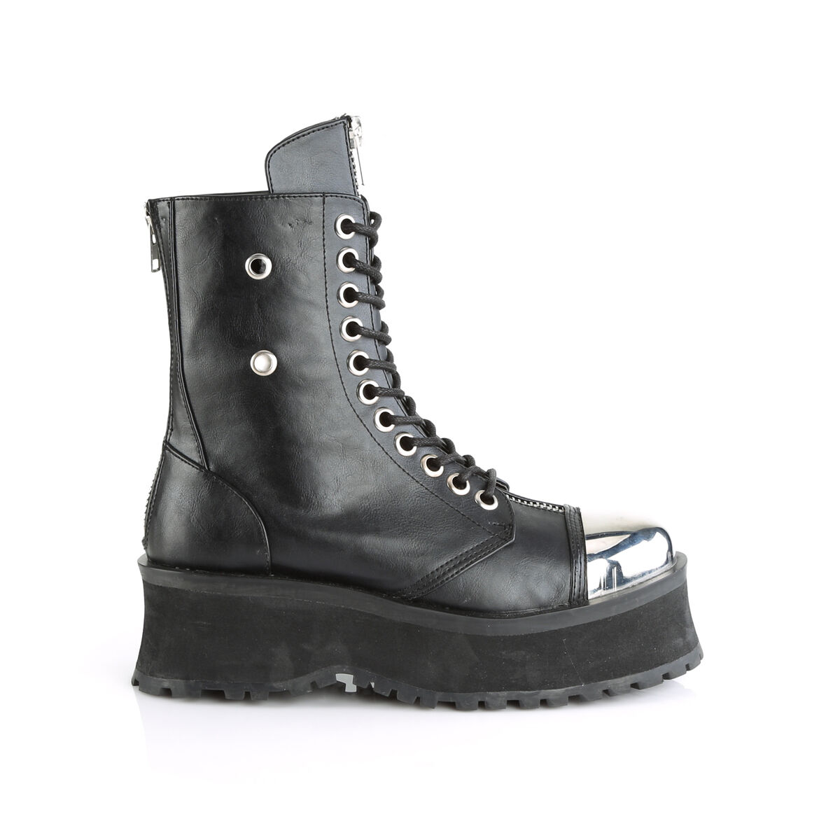 DemoniaCult GRAVEDIGGER-10 Unisex Stiefelette Schwarz  EU 36
