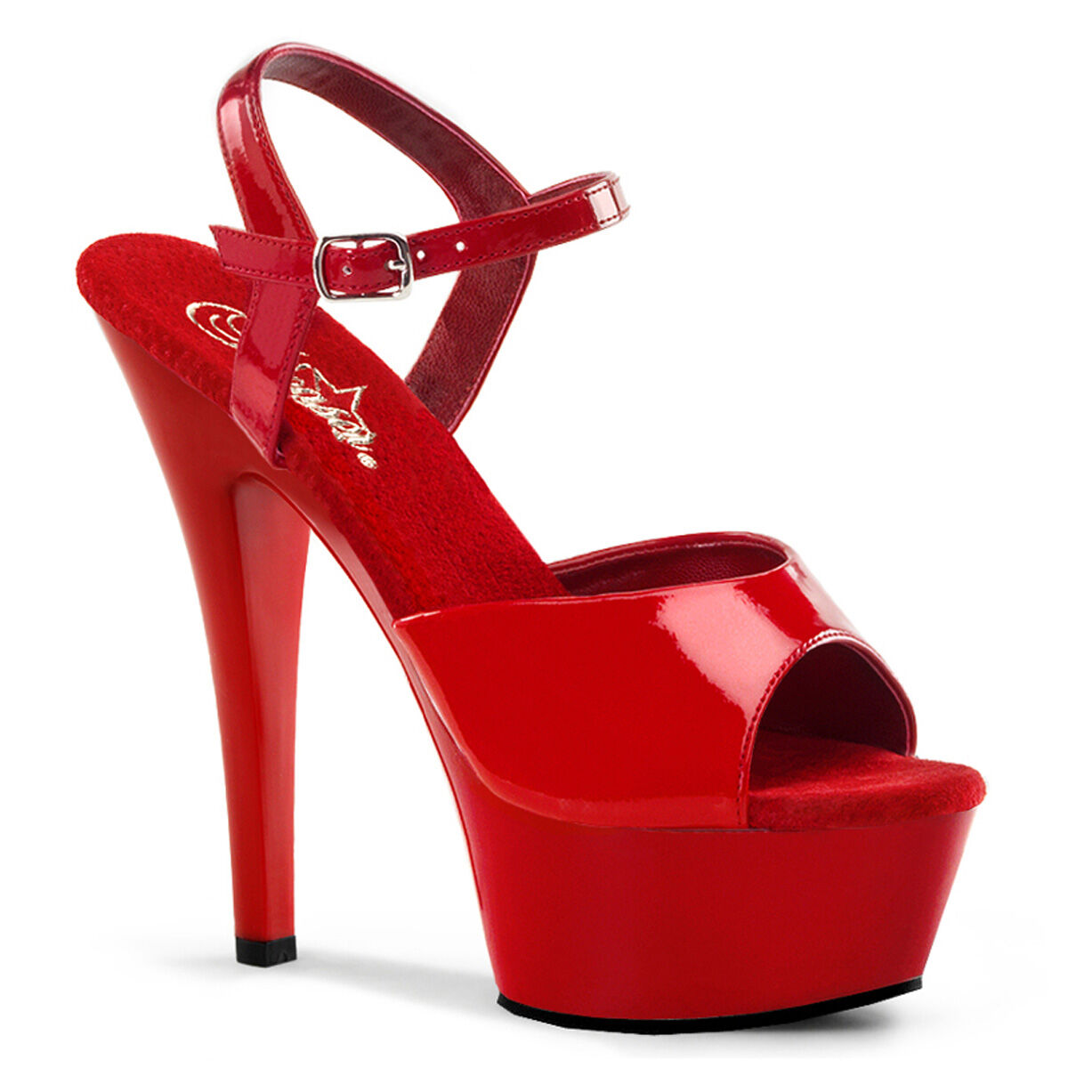 Pleaser KISS-209 Damen Sandale Rot  EU 39