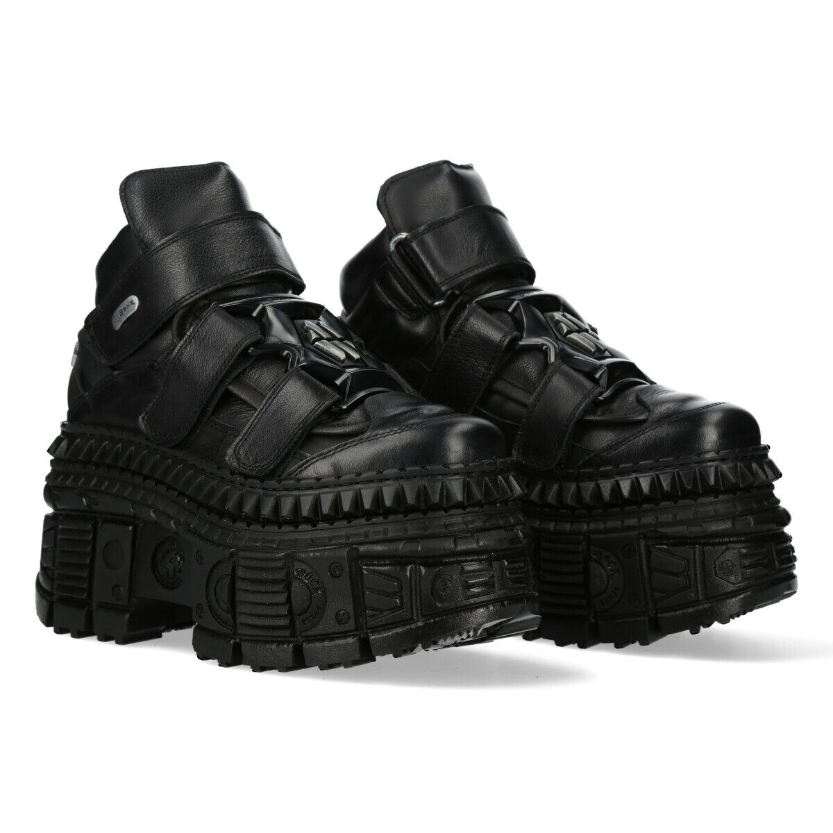New Rock M-WALL285-S1 Stiefelette Echtleder - Schwarz, Stiefel, Sneaker, Platform-Schuhe, Gummisohle, Schwarz