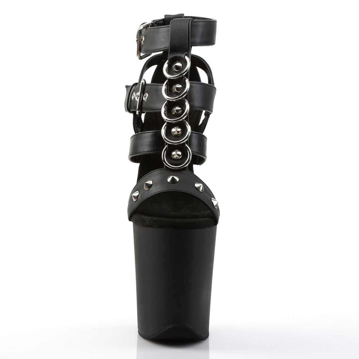 Pleaser FLAMINGO-858 Damen Sandale Schwarz  EU 35