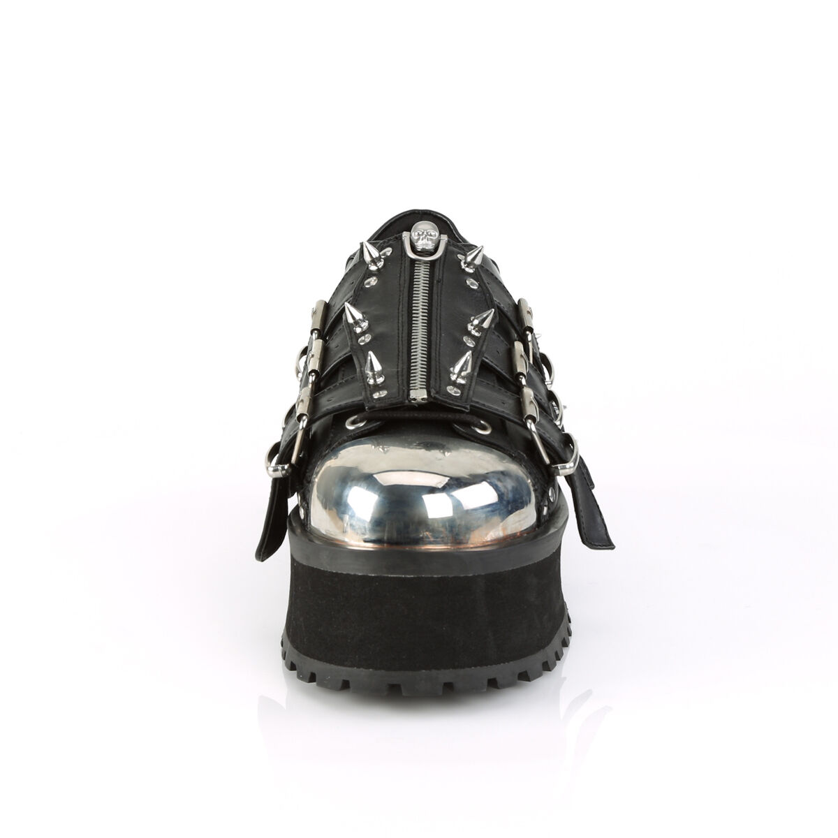 DemoniaCult GRAVEDIGGER-03 Unisex Halbschuh Schwarz  EU 43