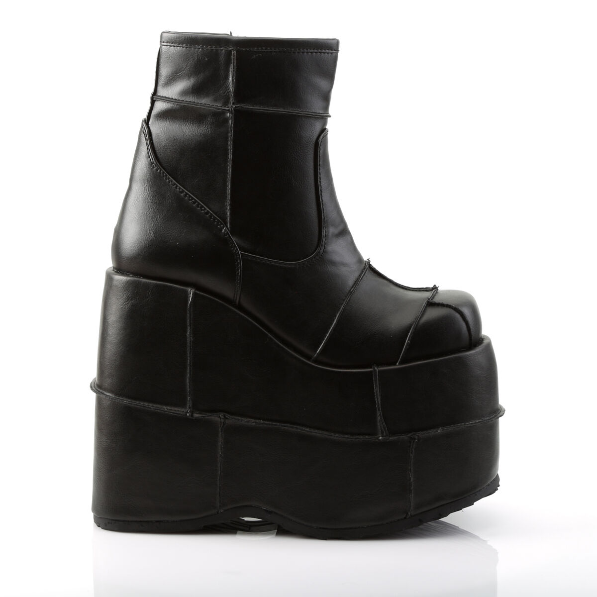 DemoniaCult STACK-201 Unisex Stiefelette Schwarz  EU 38