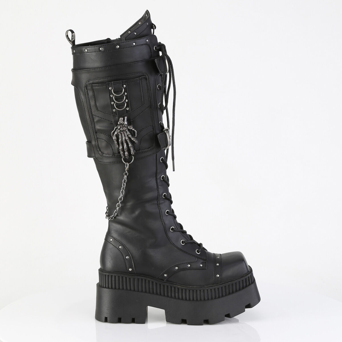 DemoniaCult WRATH-205 Damen Stiefel Schwarz  EU 37