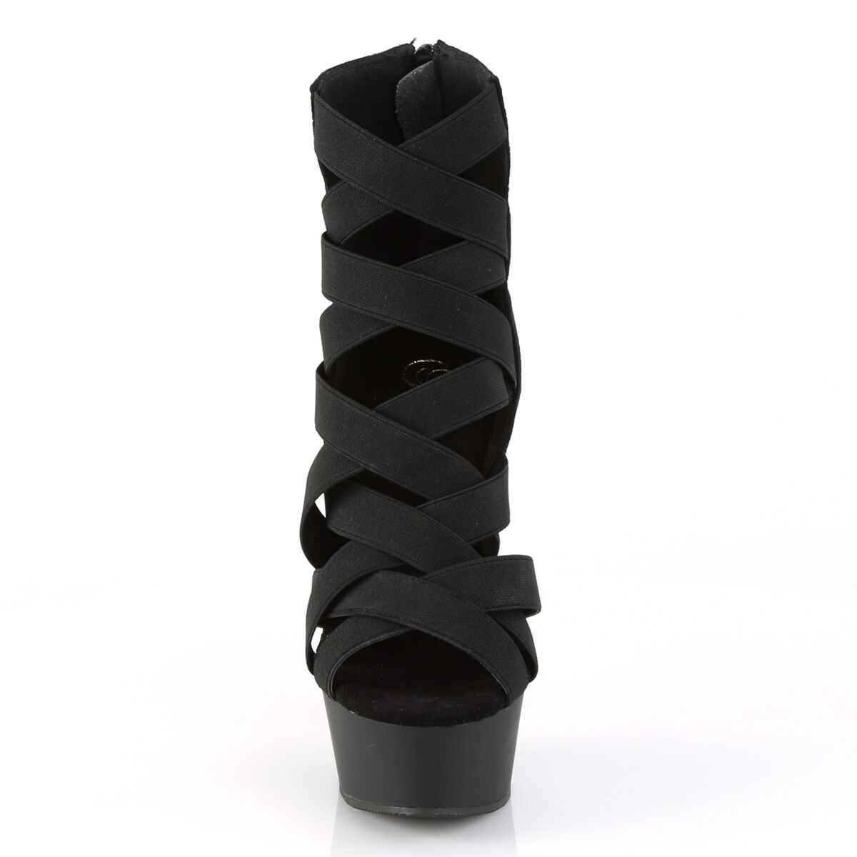 Pleaser DELIGHT-600-24 Damen Sandale Schwarz  EU 36