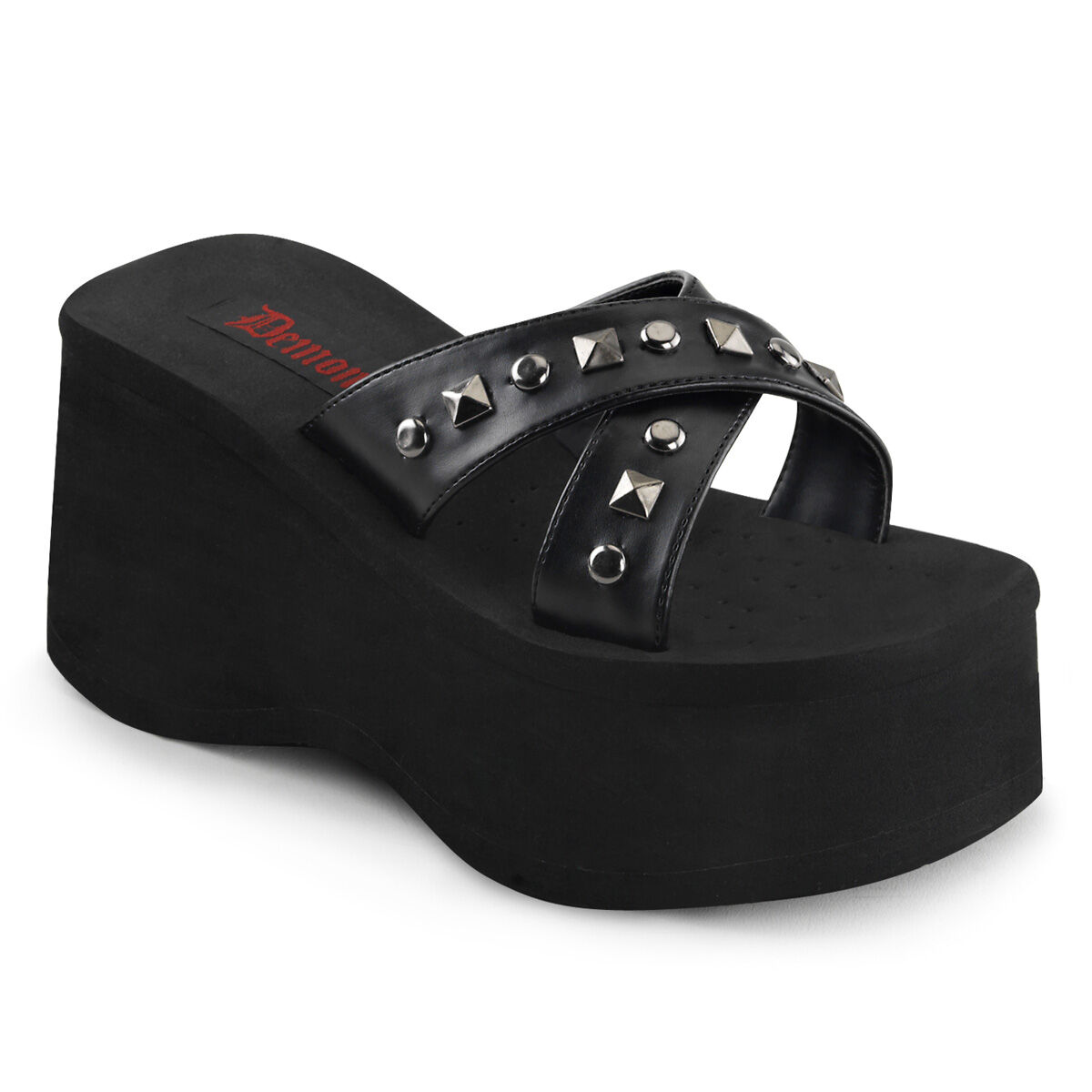 DemoniaCult FUNN-29 Damen Slipper Schwarz  EU 37