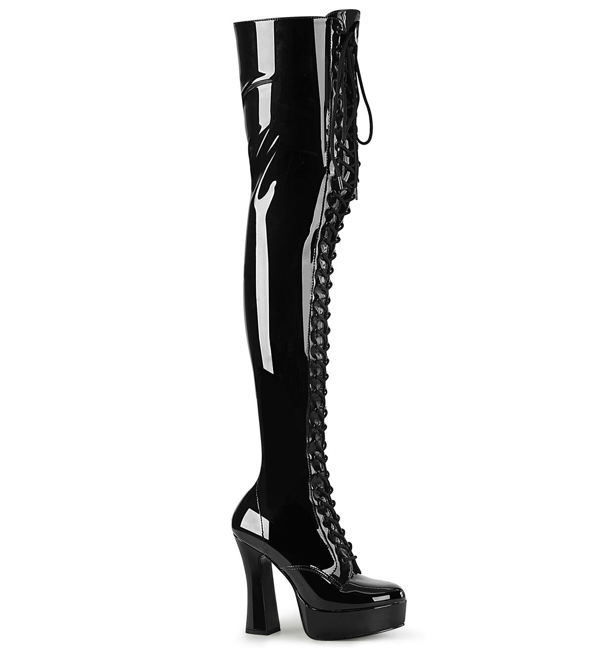 Pleaser ELECTRA-3023 Damen Stiefel Schwarz