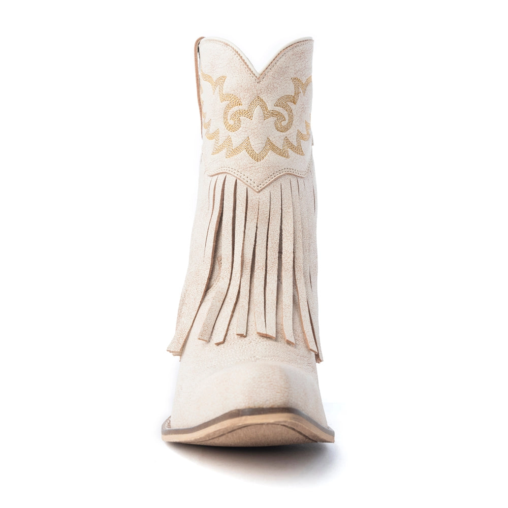 MYRA Desert Angel Boho Western Botki Antyczna Biel