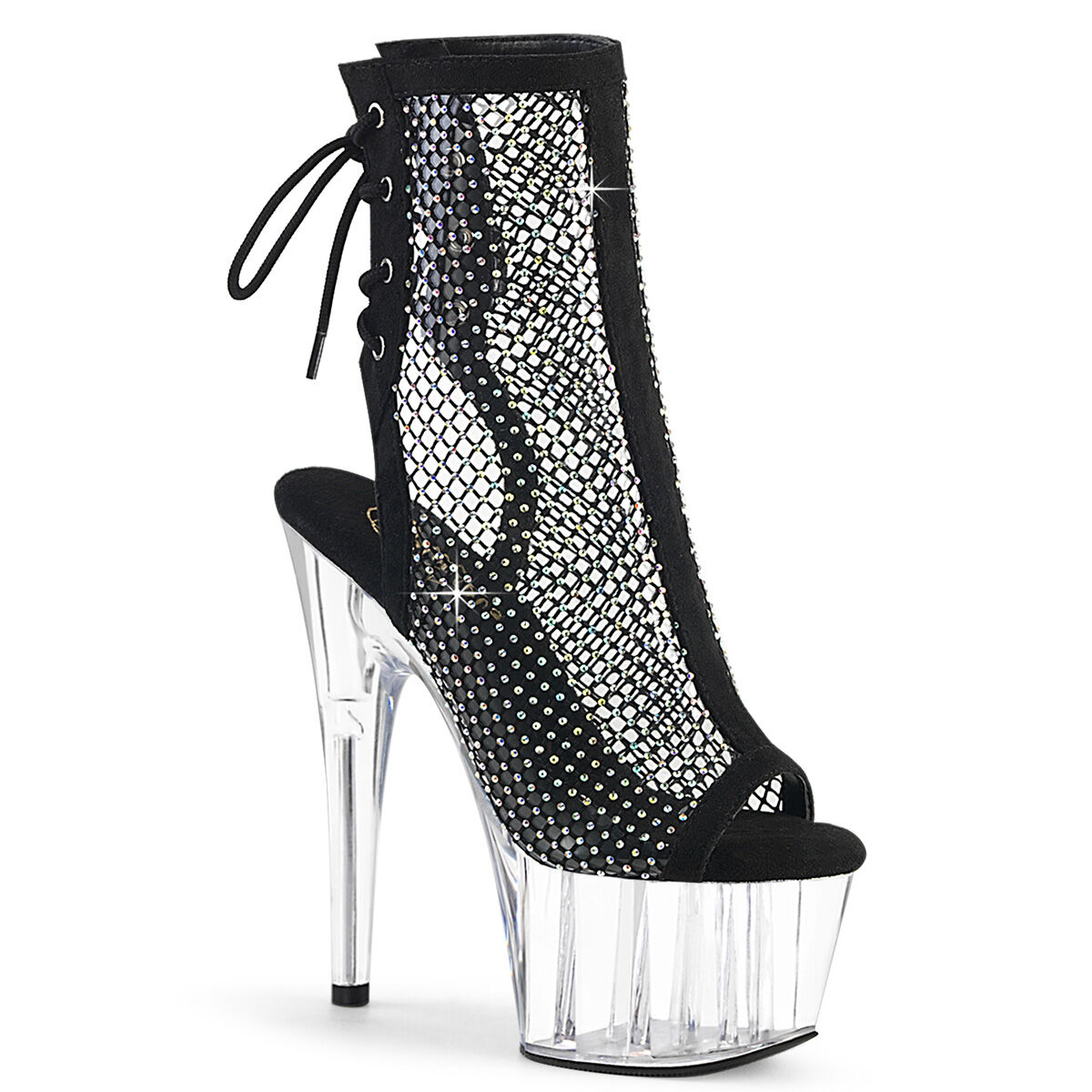 Pleaser ADORE-1018RM Damen Stiefelette Schwarz  EU 35