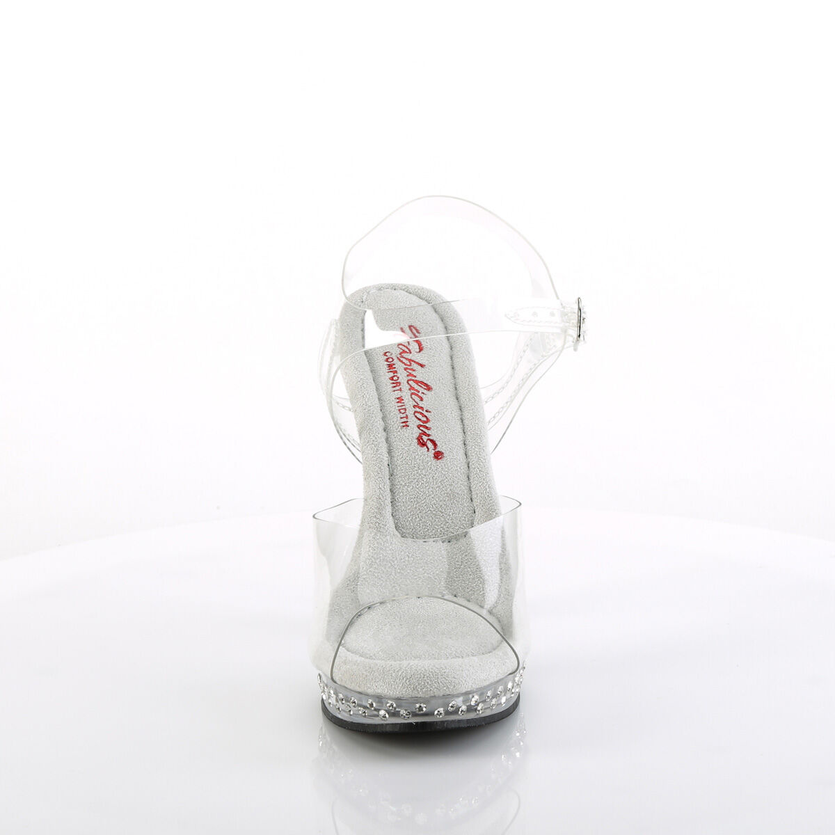 Fabulicious GLORY-508SDT Comfort Wide Damen Sandale Transparent  EU 36