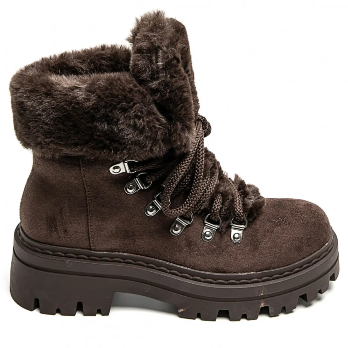 PeachyBoots Flauschige Winterstiefel Kaffee 41