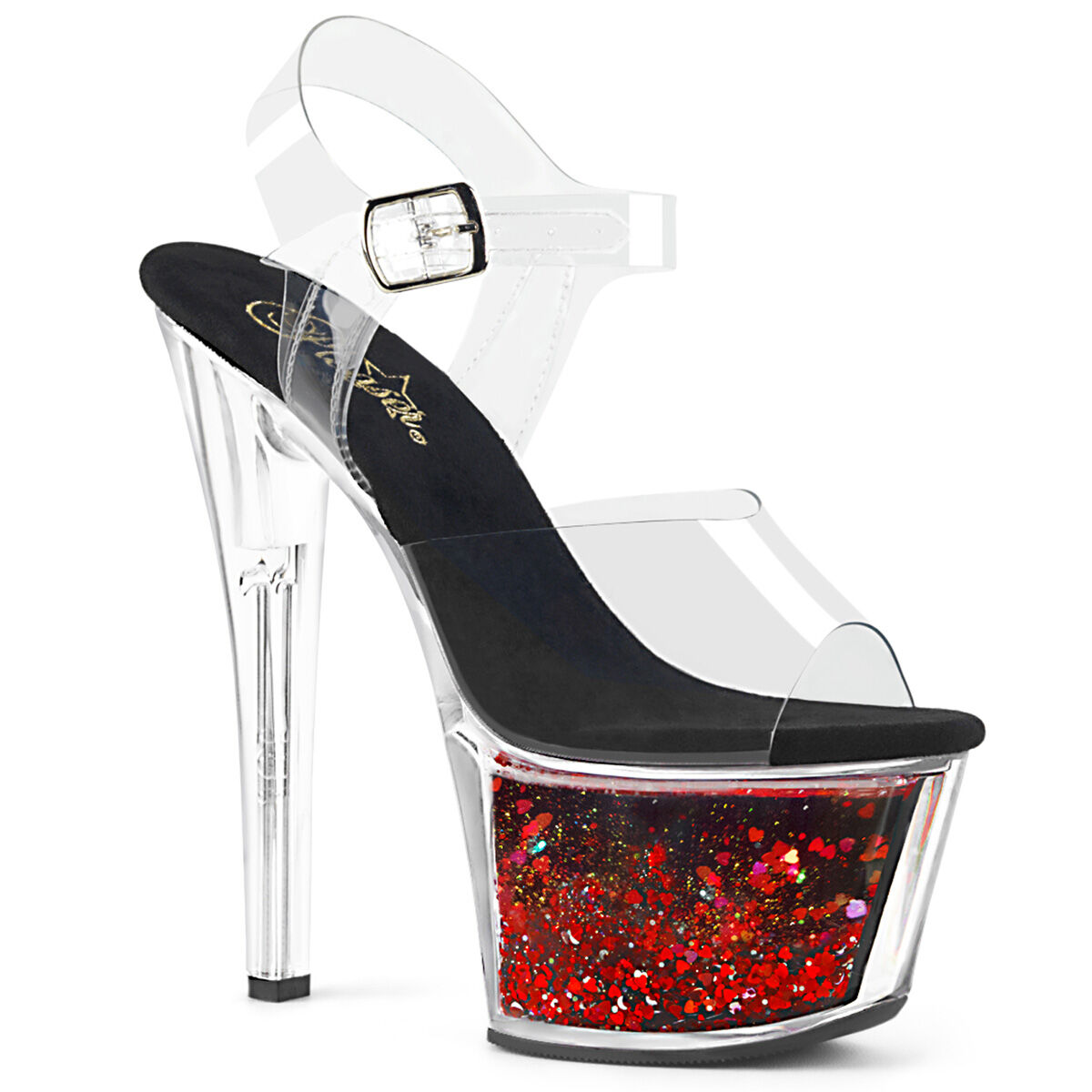 Pleaser SKY-308WHG Damen Sandale
