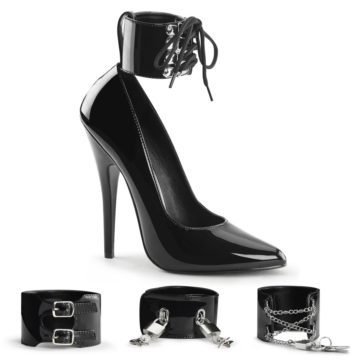 Devious DOMINA-434 Damen Pumps Schwarz  EU 37