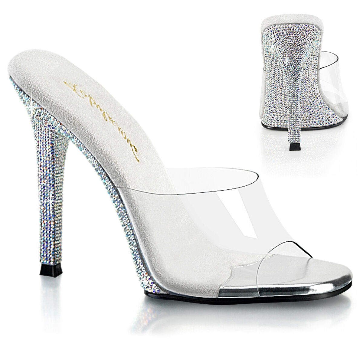 Fabulicious GALA-01DM Damen Slipper Transparent  EU 35