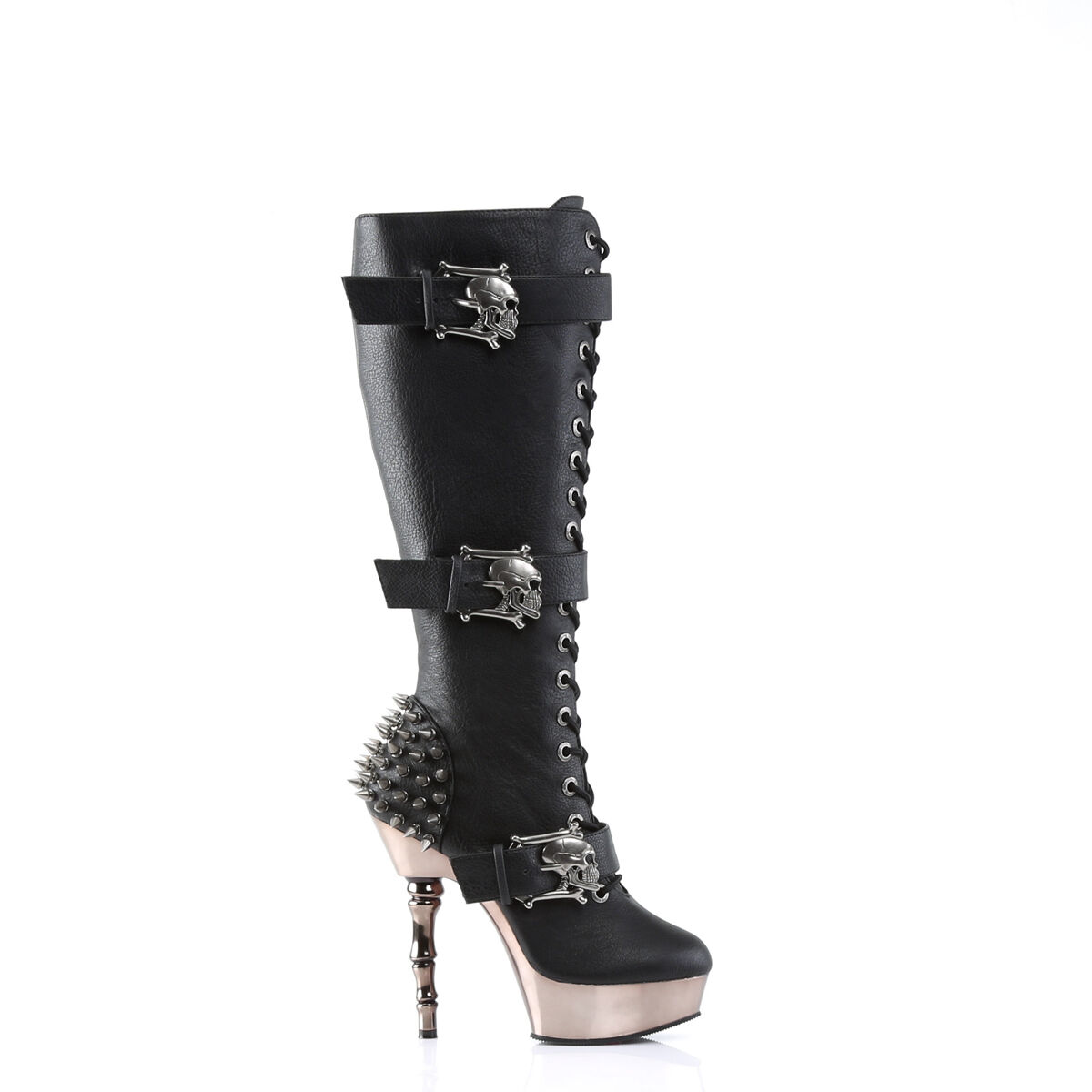 DemoniaCult MUERTO-2028 Damen Stiefel Schwarz  EU 37