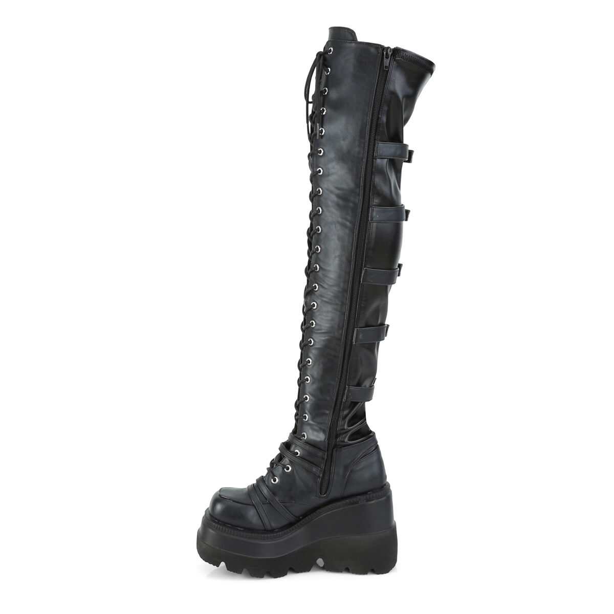 DemoniaCult SHAKER-350 Damen Stiefel Schwarz  EU 35