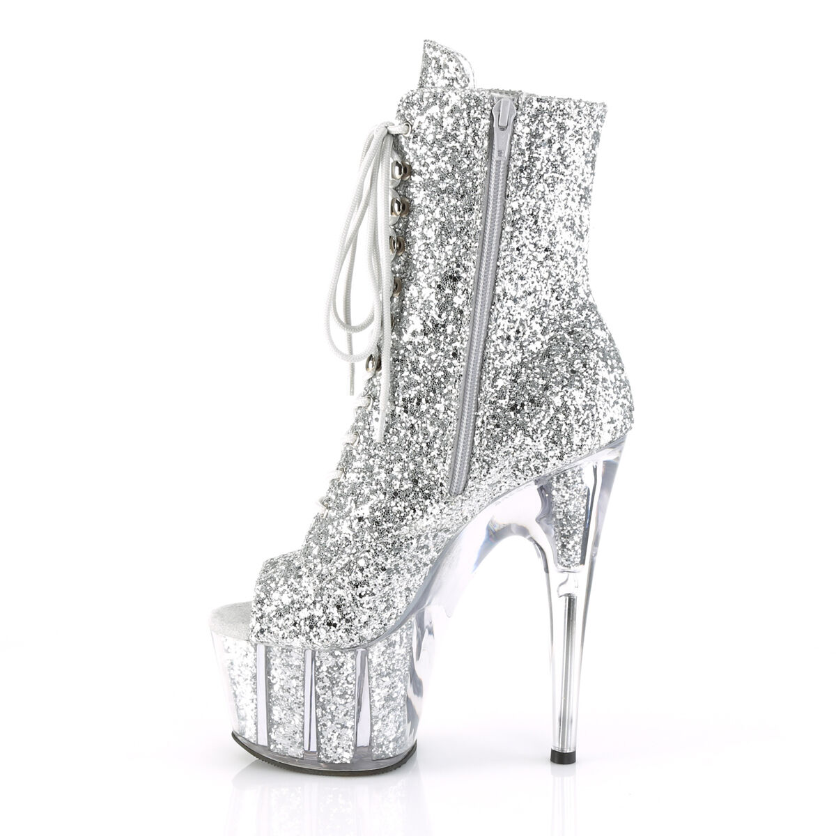 Pleaser ADORE-1021G Damen Stiefelette Silber  EU 41
