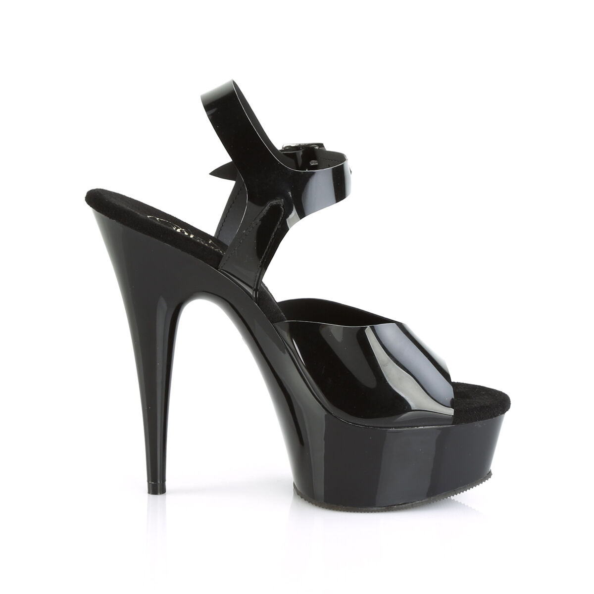 Pleaser DELIGHT-608N Damen Sandale Schwarz  EU 36