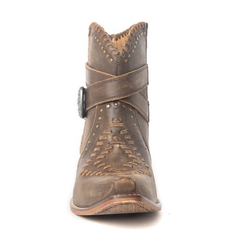 MYRA Haleys High Peak Botki Western Boho Dusty Tan