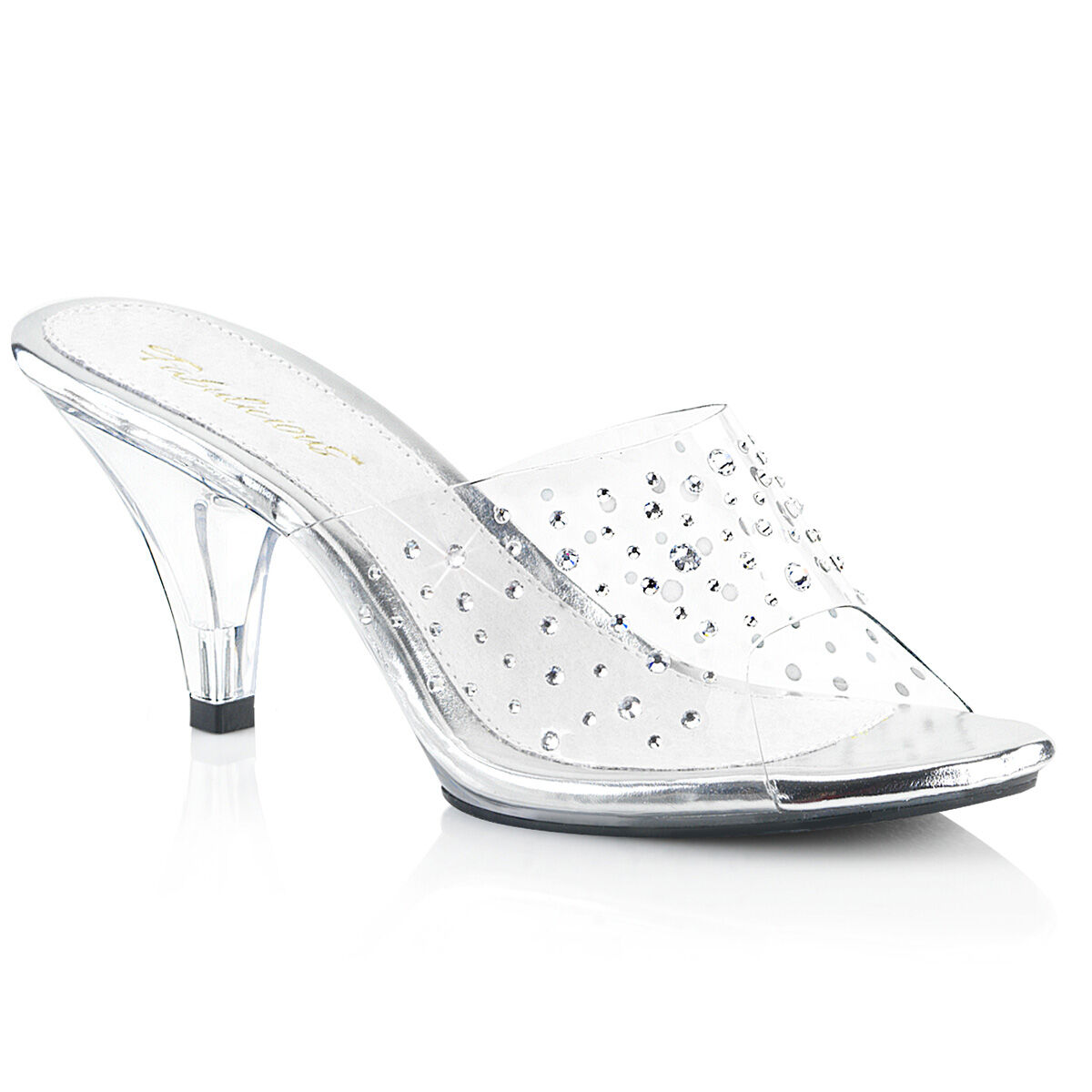 Fabulicious BELLE-301RS Damen Slipper Transparent  EU 35