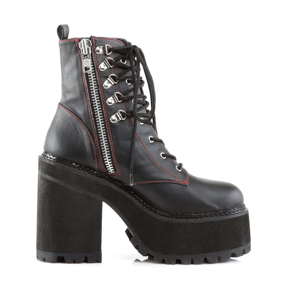 DemoniaCult ASSAULT-100 Damen Stiefelette Schwarz  EU 37