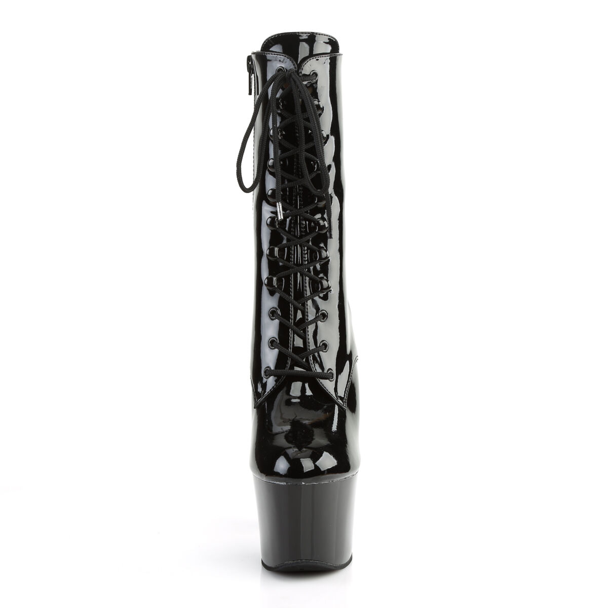 Pleaser SKY-1020 Damen Stiefelette Schwarz Glanz EU 36