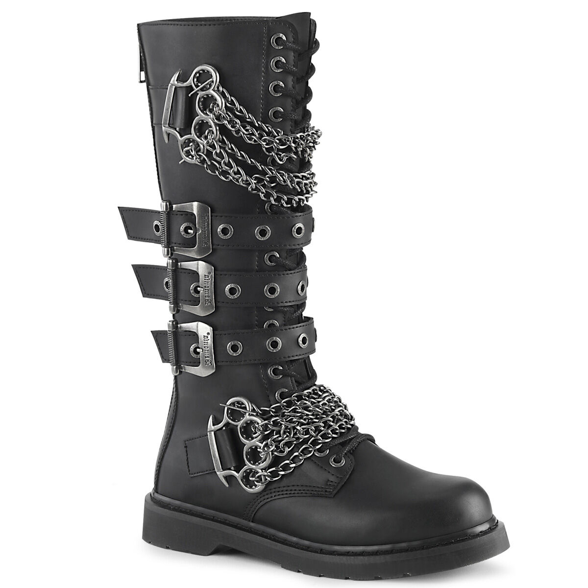 DemoniaCult BOLT-450 Unisex Stiefel Schwarz  EU 39
