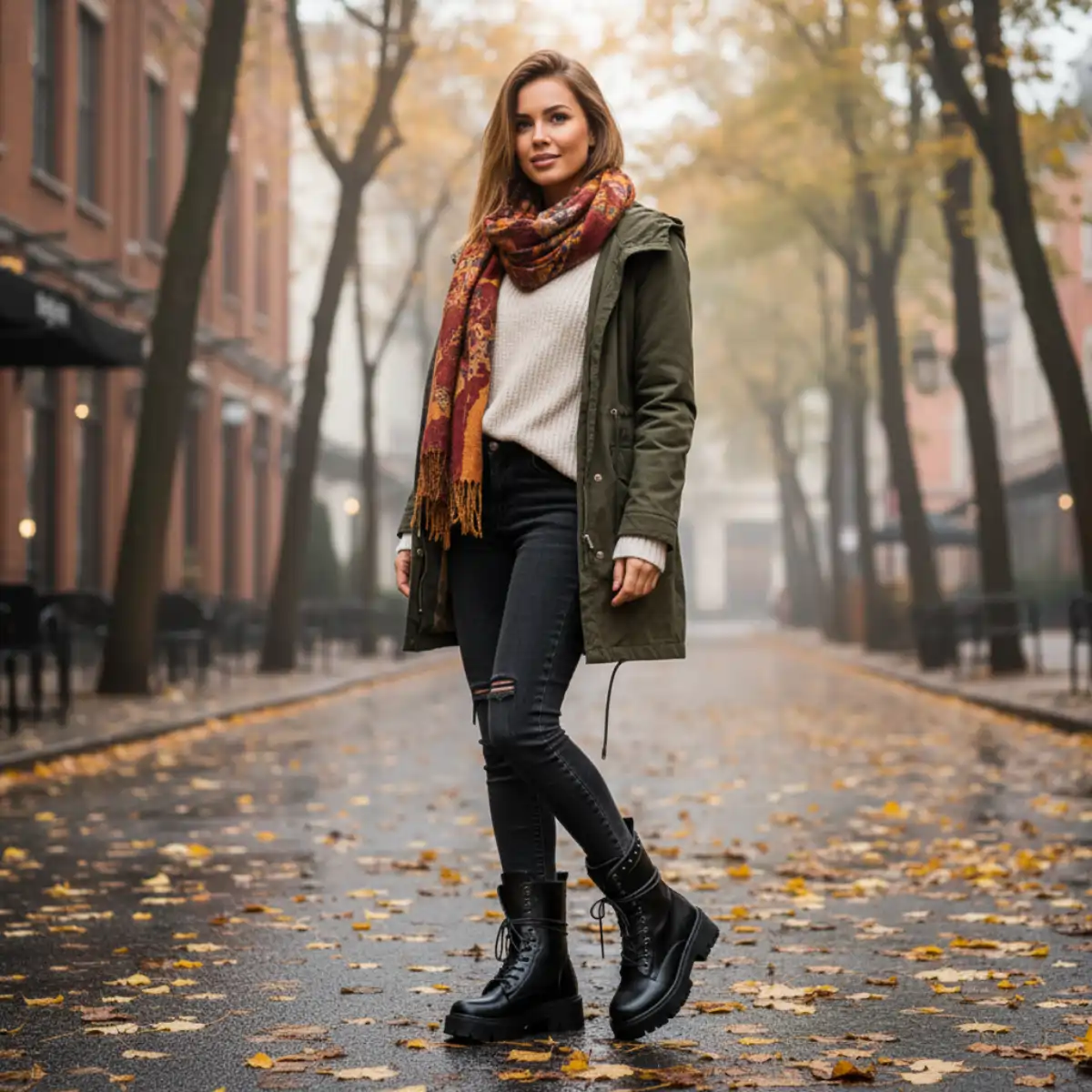 PeachyBoots PUNK-225 Urban Boots für Frauen – Vegan, Schwarz, Nieten, Plateau & Blockabsatz 41
