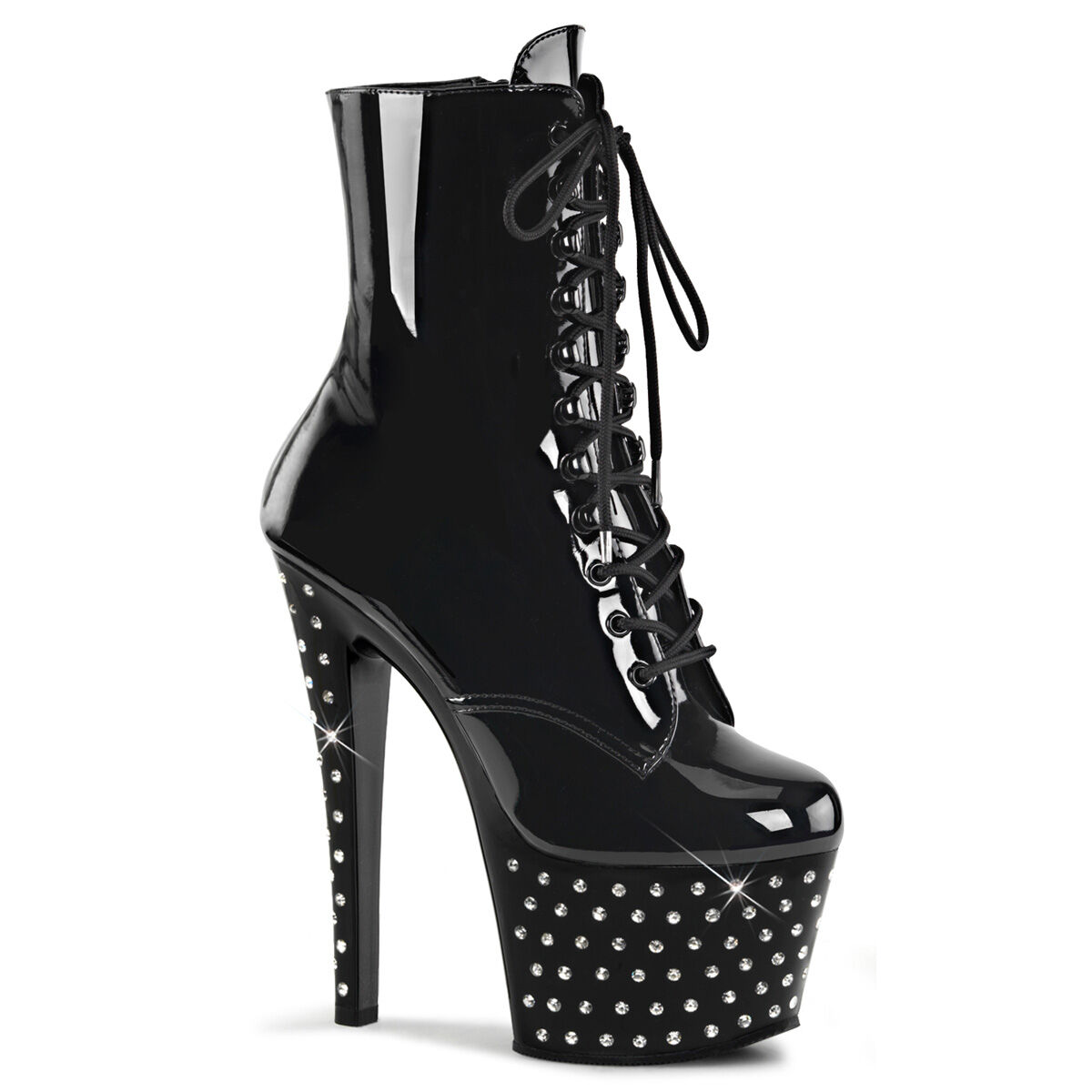 Pleaser STARDUST-1020-7 Damen Stiefelette Schwarz