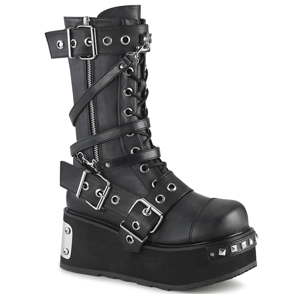 DemoniaCult TRASHVILLE-250 Unisex Stiefel Schwarz  EU 37