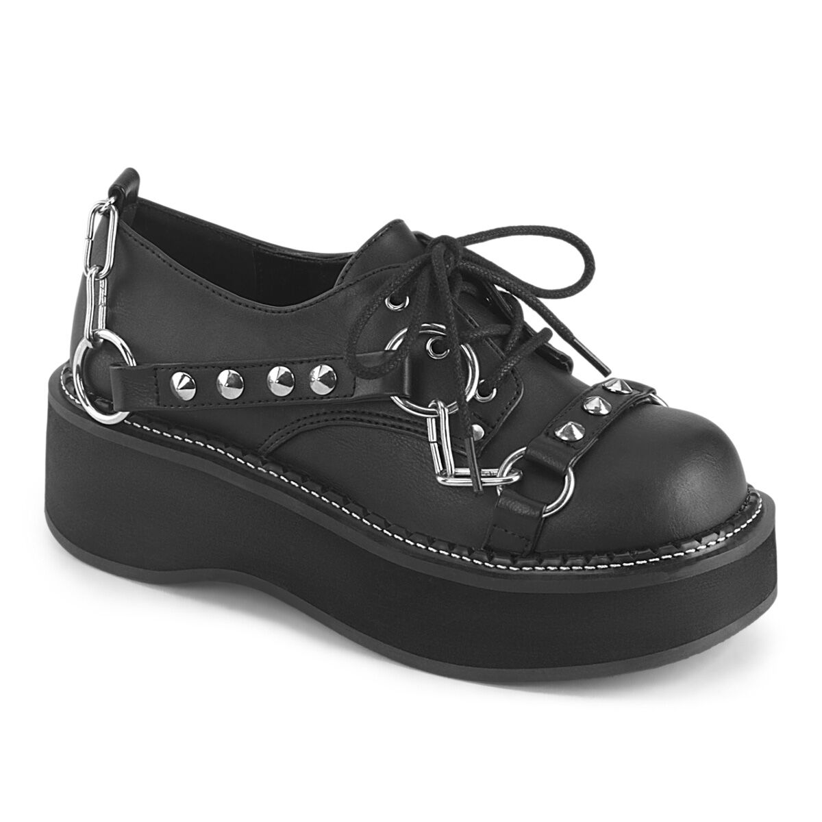 DemoniaCult EMILY-32 Damen Halbschuh Schwarz  EU 37