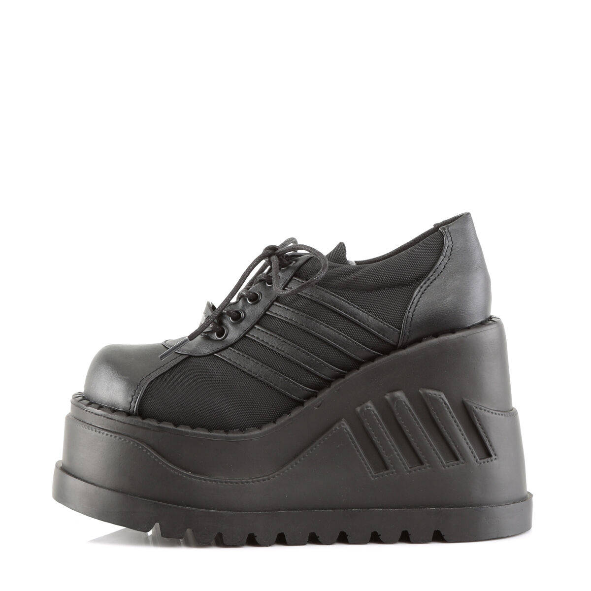 DemoniaCult STOMP-08 Damen Halbschuhe Schwarz  EU 38