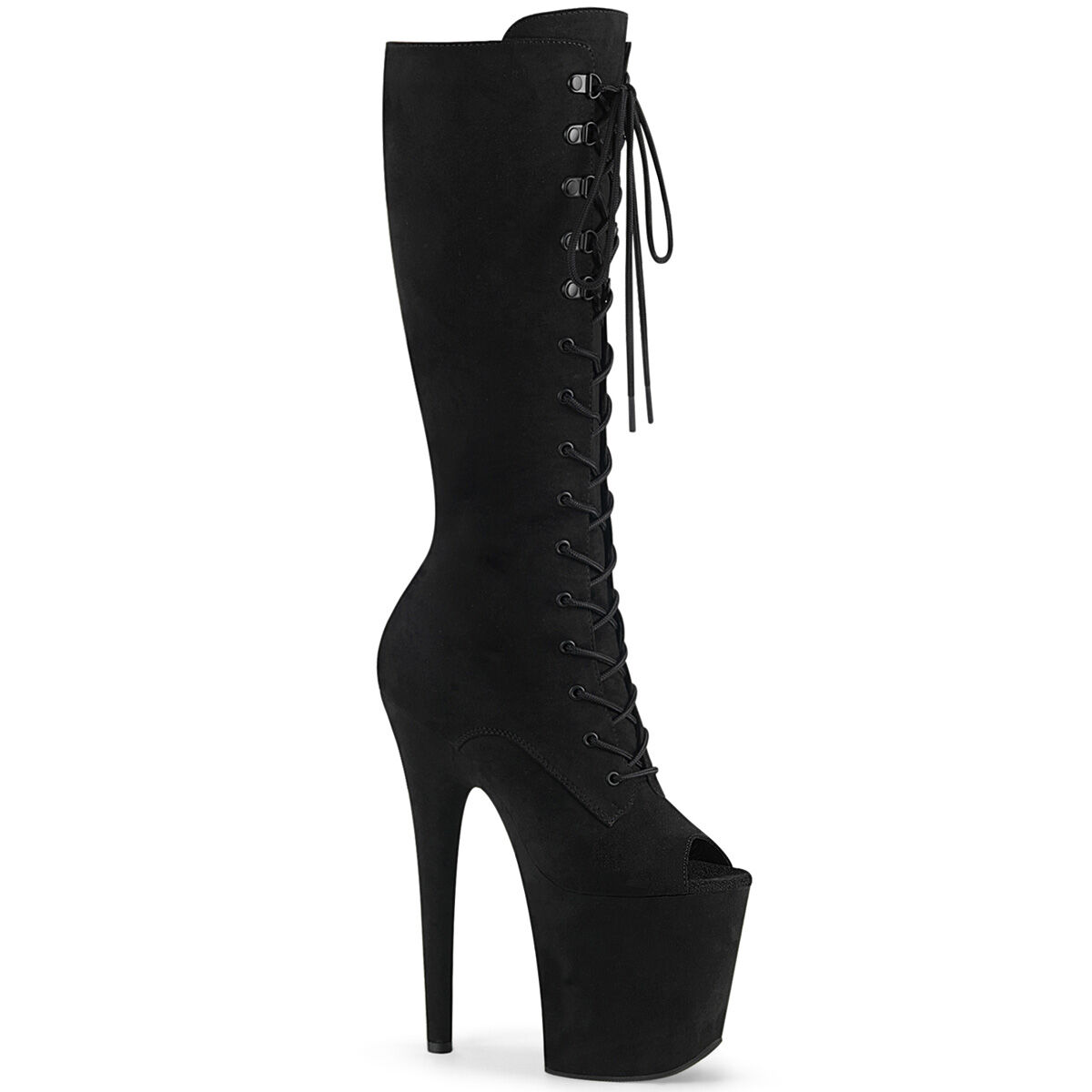 Pleaser FLAMINGO-2051FS Damen Stiefel Schwarz