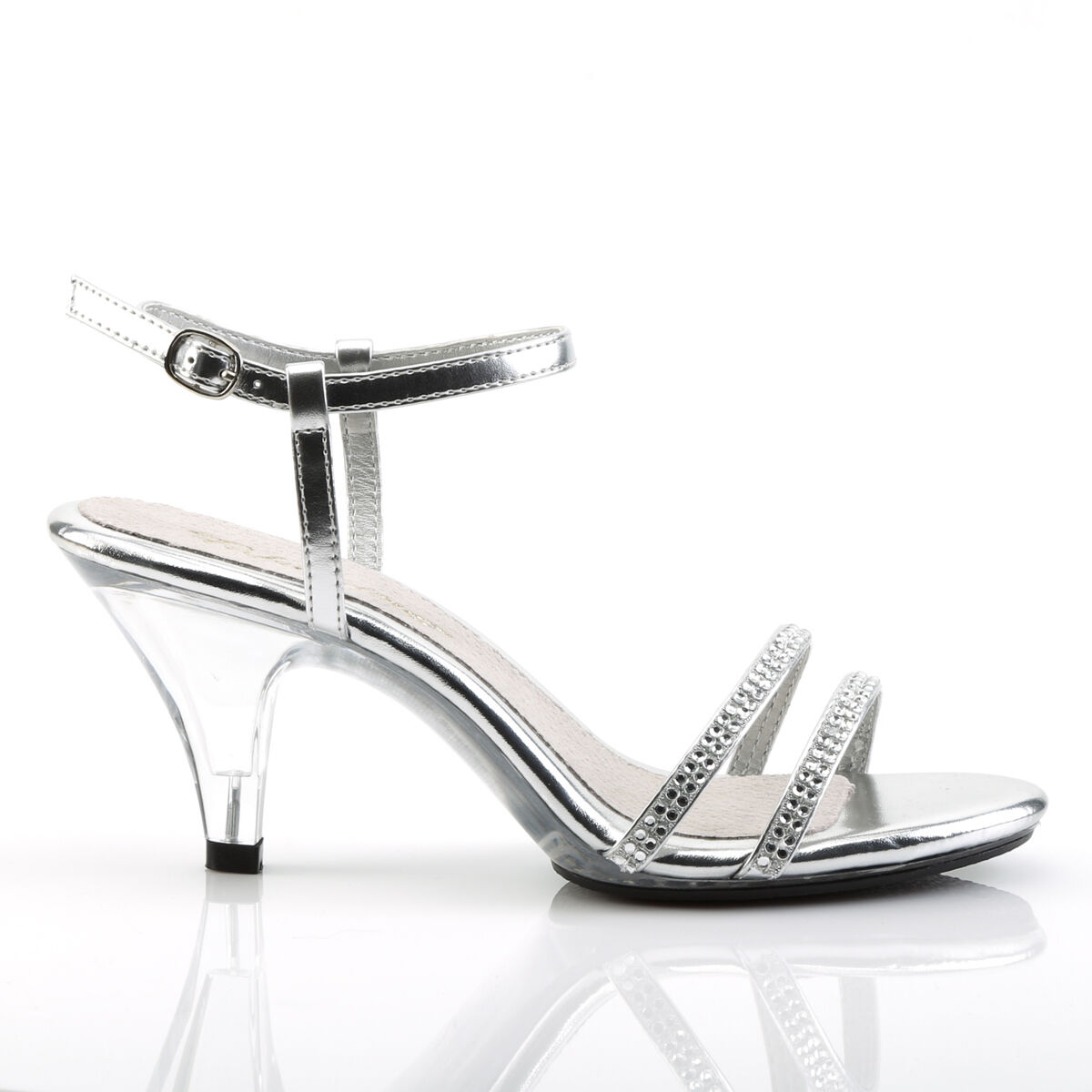 Fabulicious BELLE-316 Damen Sandale Silber  EU 37