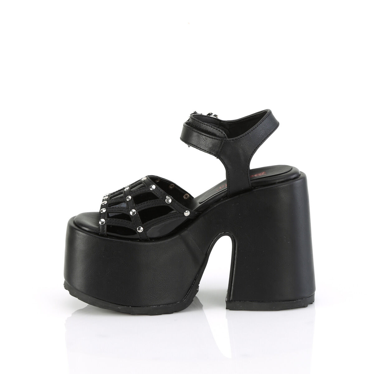 DemoniaCult CAMEL-17 Damen Sandale Schwarz  EU 37